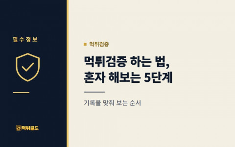 먹튀검증 하는 법, 가입 전 혼자 해보는 5단계
